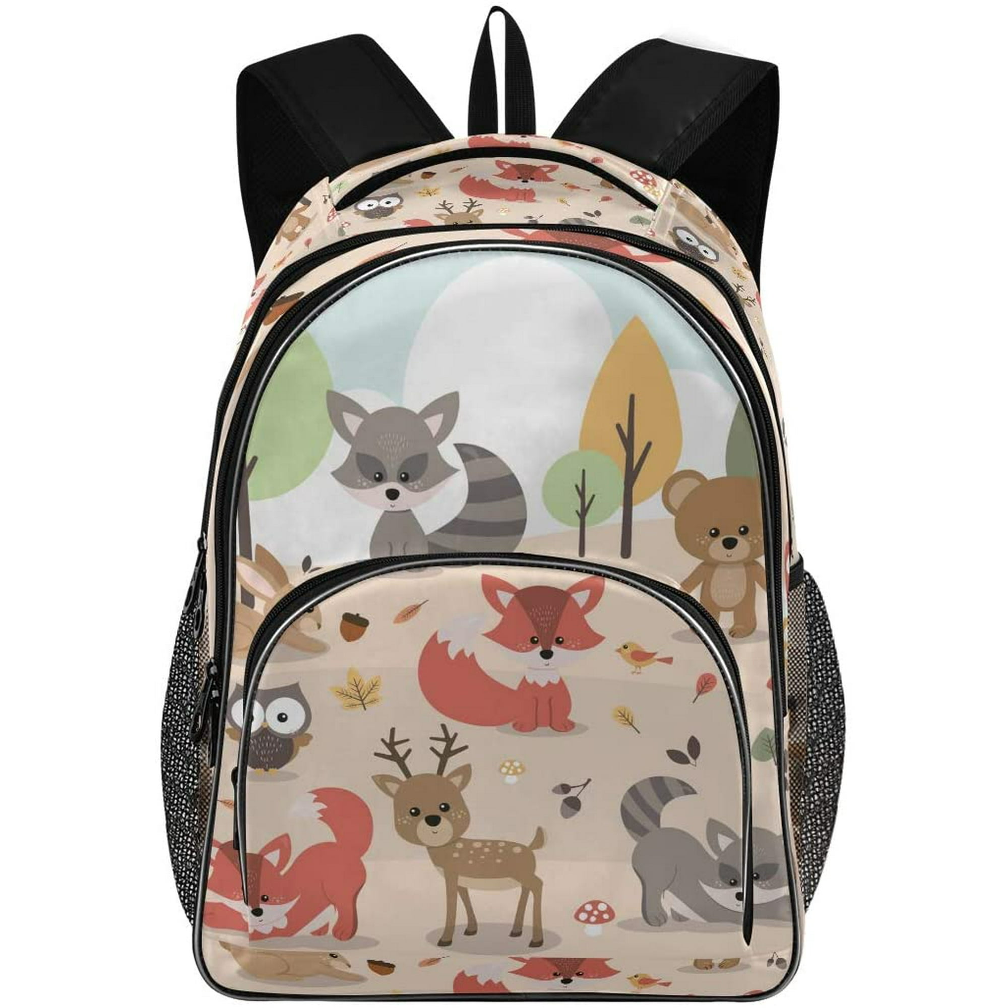 Deer And Rabbit Casual Backpack Unisex Rucksack Durable Travel Daypack Laptop Bag 